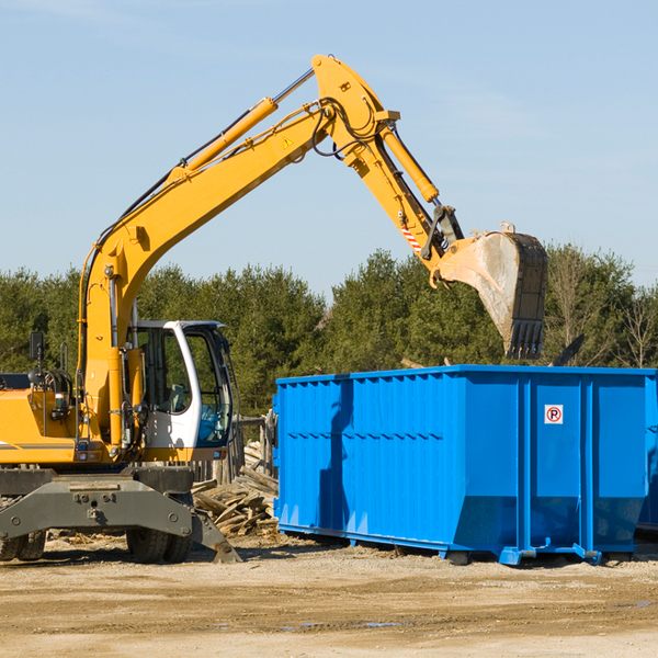 what size residential dumpster rentals are available in Coloma CA